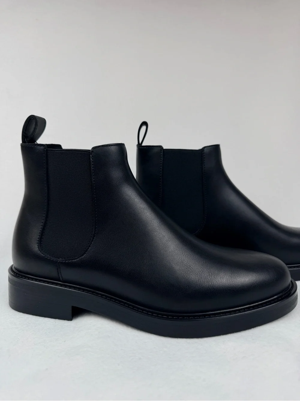 Zara Dress Chelsea Men’s Black Boots with Elastic Panels Size 7